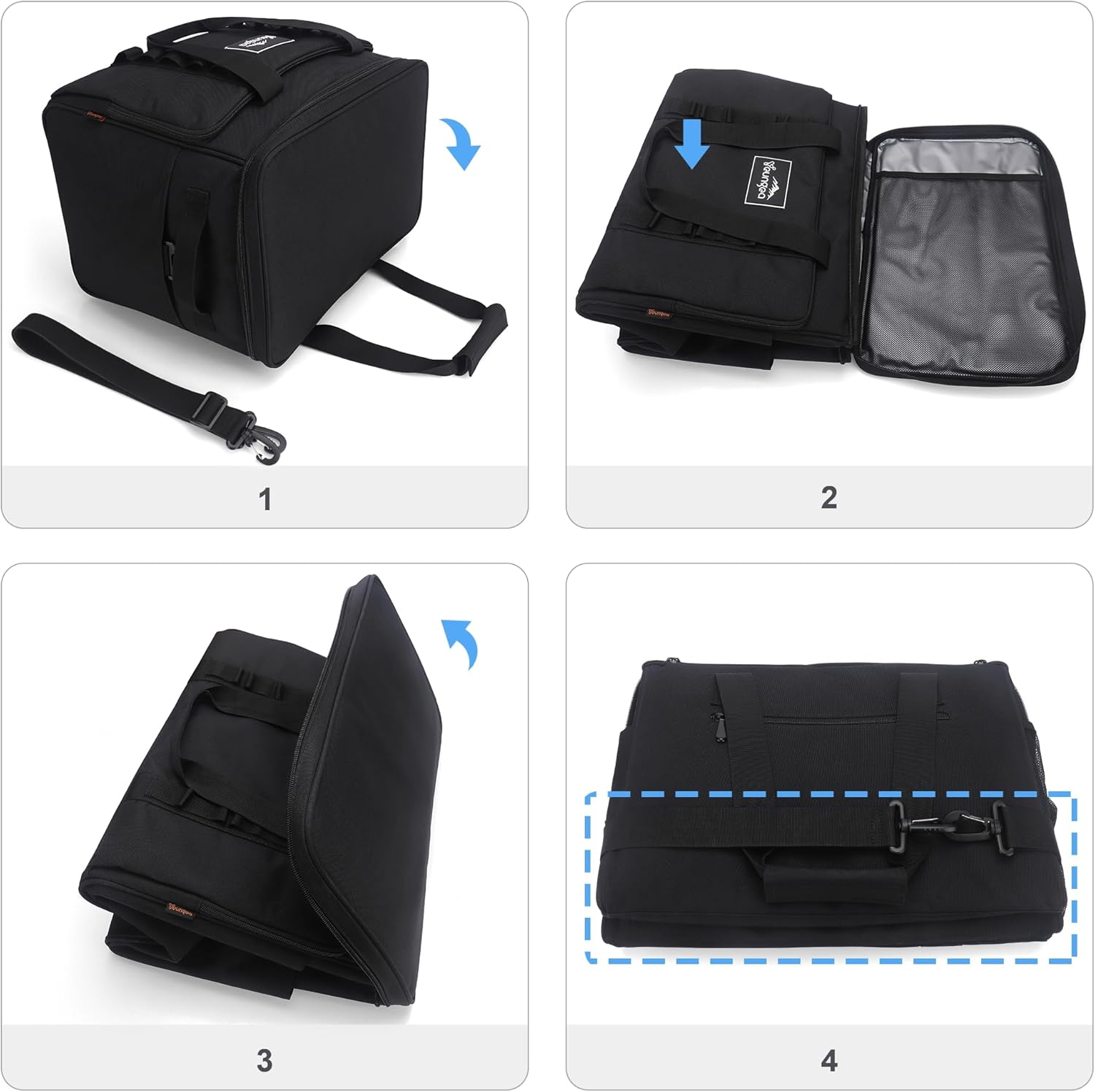 18L Small Insulated Cooler Bag Soft Sided Portable Collapsible ice Cooler for Beach, Camping, 24-Can, Leakproof